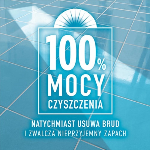 100% MOCY CZYSZCZENIA NATYCHMIAST USUWA BRUD I ZWALCZA NIEPRZYJEMNY ZAPACH